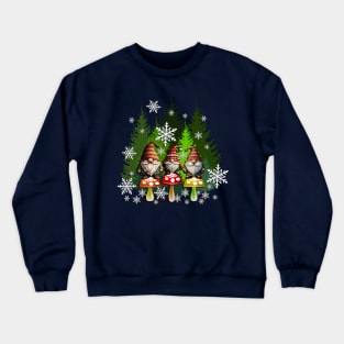 Christmas Gnomes Winter Garden Gnomies Crewneck Sweatshirt